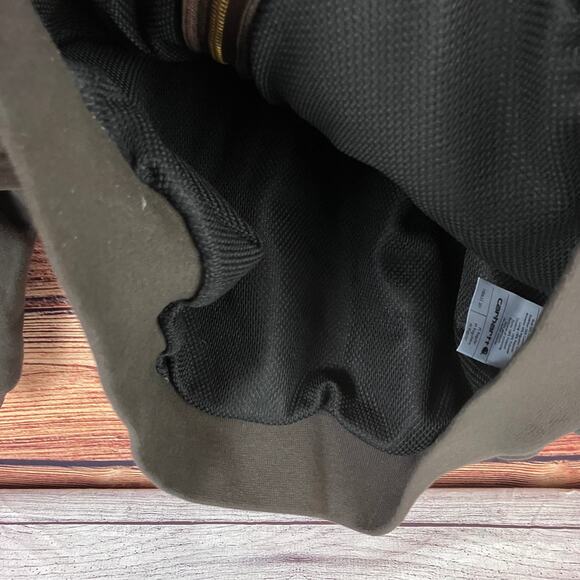 Carhartt Brown Rain Defender Thermal Lined Heavy Zip Up Jacket - Picture 6 of 7